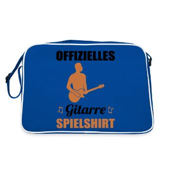Chemise cadeau officielle du jeu de guitariste - Sac Retro - bleu/blanc - Dos