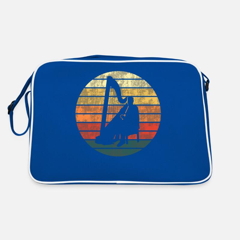 Harpe Coucher De Soleil Mélodie Rêve Sac Retro