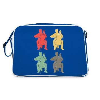 Bassists Colorful Ensemble Sound - Retro Bag - blue/white - Back