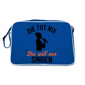 Chanteur Innocent - Cadeau - Sac Retro - bleu/blanc - Dos