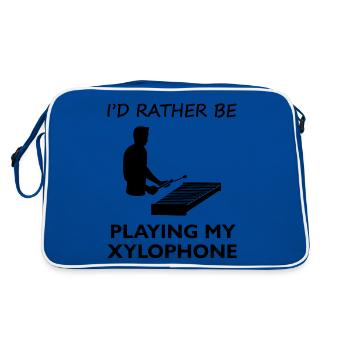 Déclaration de musicien de Xylophone Passion - Sac Retro - bleu/blanc - Dos