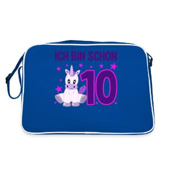 Unicorn Glamour 10 Years of Jubilation - Retro Bag - blue/white - Back