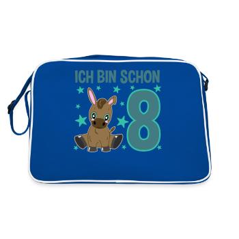 Eight Years of Celebration Donkeys: Jubilation & Fun - Retro Bag - blue/white - Back