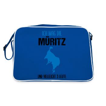 Müritz & 3 Friends - That's all it takes! - Retro Bag - blue/white - Back