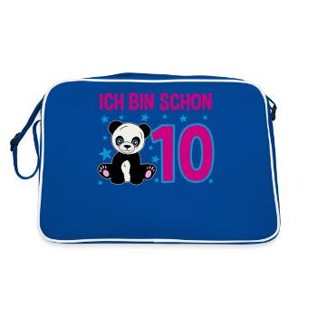 Ten Years – Panda Jubilation - Retro Bag - blue/white - Back