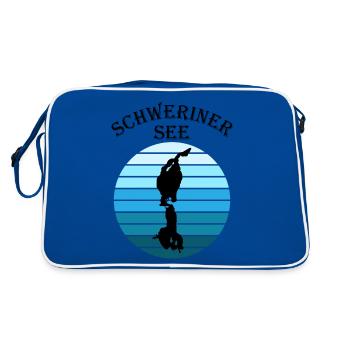 Lake Schwerin - Natural Jewel - Retro Bag - blue/white - Back
