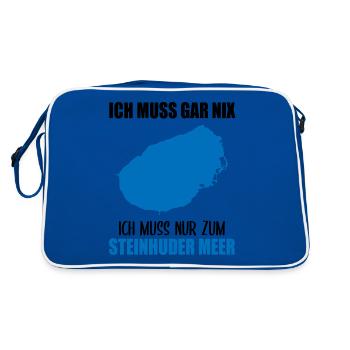 Just have to go to the Steinhuder Meer - Retro Bag - blue/white - Back
