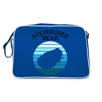 Steinhuder Meer Wave Play Reflection - Retro Bag - blue/white - Back