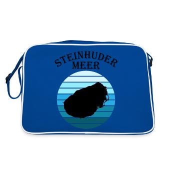 Steinhuder Meer Wave Play Reflection - Retro Bag - blue/white - Back