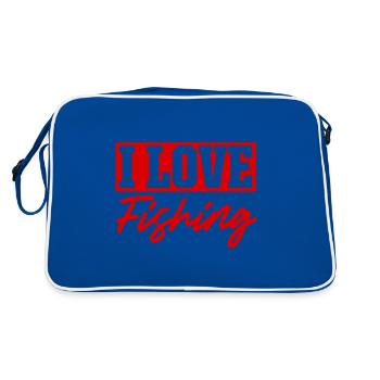 J’adore la pêche - Sac Retro - bleu/blanc - Dos
