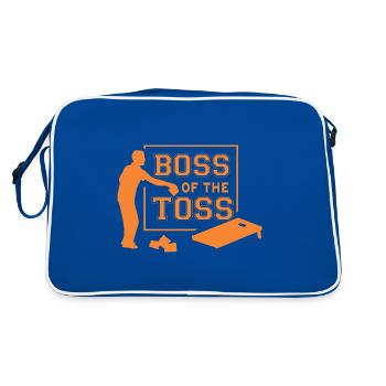 Cornhole the sport for true heroes and athletes - Retro Bag - blue/white - Back
