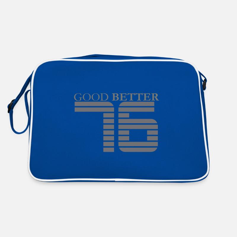 Good better 76 - grey - Retro Tasche - Blau/Weiß