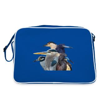Hérons - Sac Retro - bleu/blanc - Dos