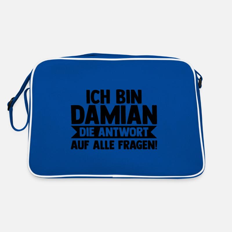 Prénom Damian Sac Retro