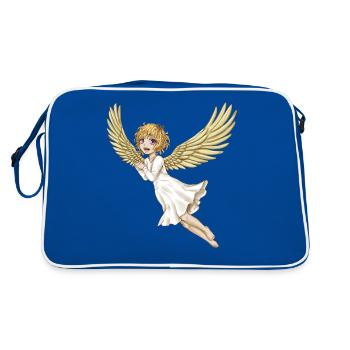 Christmas Angel - Retro Bag - blue/white - Back