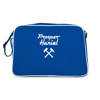 Prosper Haniel - good luck - hammer and mallets - Retro Bag - blue/white - Back