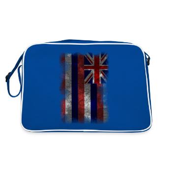 Drapeau d'Hawaï. Maui Hawaii. Drapeau hawaïen - Sac Retro - bleu/blanc - Dos