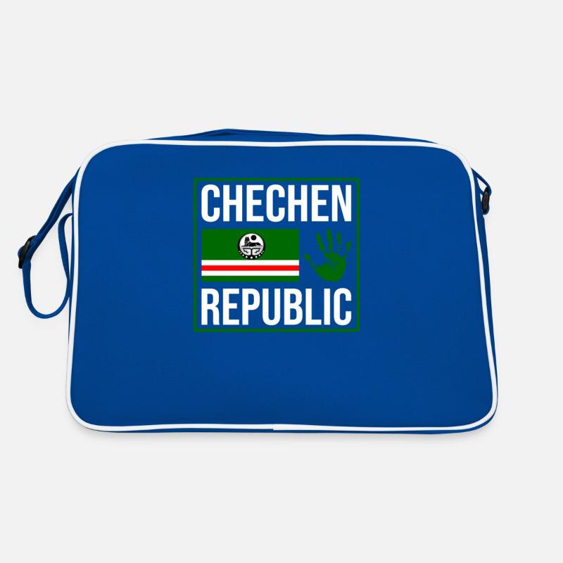 Chechen Republic, Strong Chechnya Flag, Chechnyan Retro Tasche