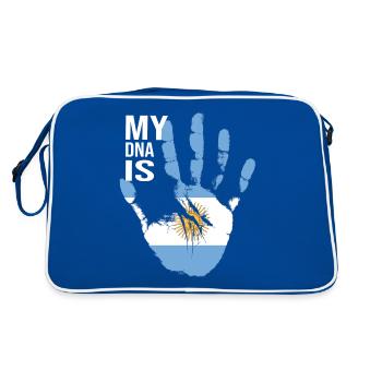 Argentine Falg, mon ADN est argentin, Argentine - Sac Retro - bleu/blanc - Dos