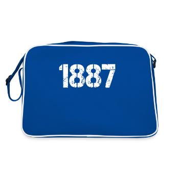 Hamburg Hansestadt - Retro Tasche - Blau/Weiß - Hinten