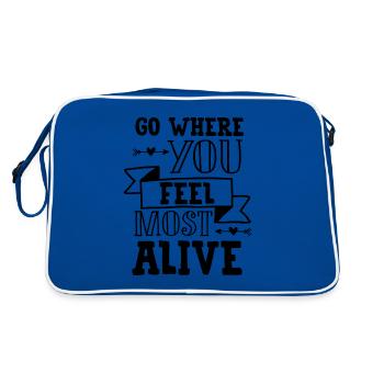 Voyage de voyage disant - Sac Retro - bleu/blanc - Dos