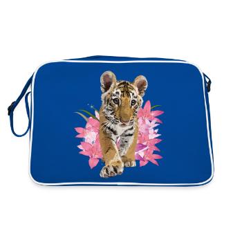 Bengal tiger - Retro Bag - blue/white - Back
