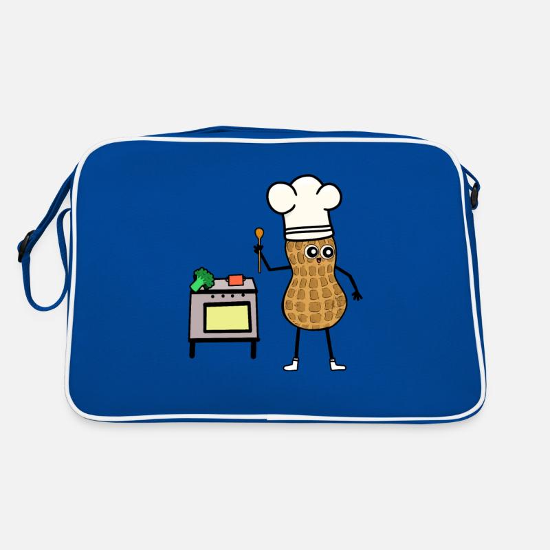Erdnuss Koch Kochen Küche Herd Hobbykoch Retro Tasche