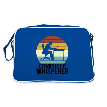 Programmer Computer Scientist Computer Science - Retro Bag - blue/white - Back