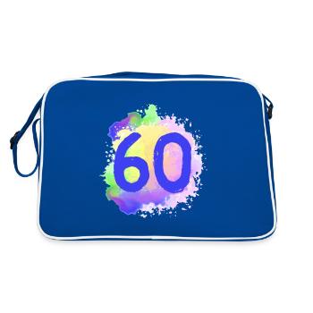 60 Nombre d’objets blob - Sac Retro - bleu/blanc - Dos