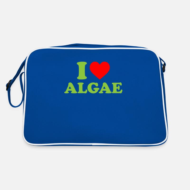 I love algae, algae diatom Retro Tasche