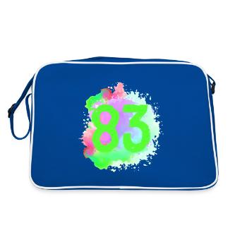 83 Number of blobs - Retro Bag - blue/white - Back