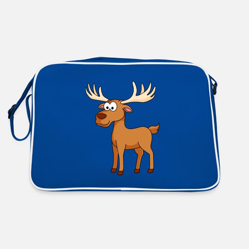 Elch Comic Tier Retro Tasche
