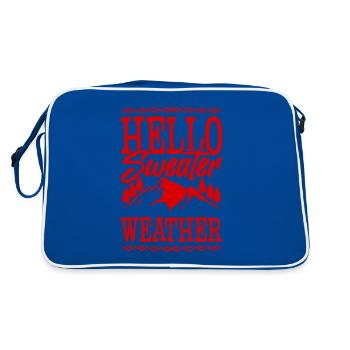 Bonjour Pull Météo - Sac Retro - bleu/blanc - Dos