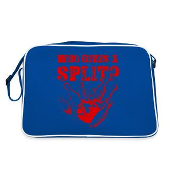 Bowling Split - Retro Bag - blue/white - Back