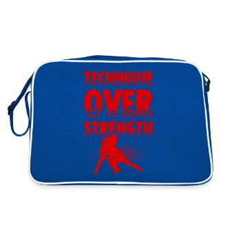 Lutte - Sac Retro - bleu/blanc - Dos