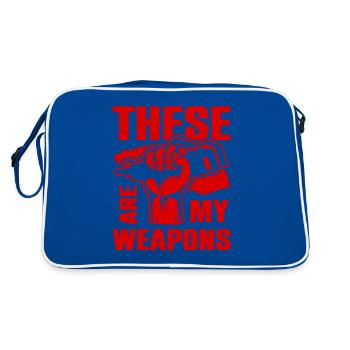 Barber weapons - Retro Bag - blue/white - Back
