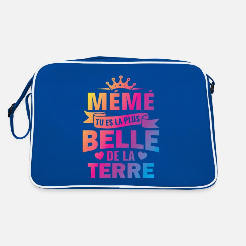 mémé tu es la plus belle de la terre Sac Retro