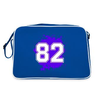 82 Number of blobs - Retro Bag - blue/white - Back