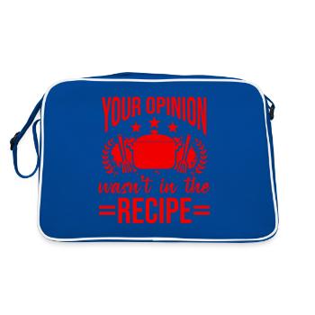 Cooking Recipe - Retro Bag - blue/white - Back