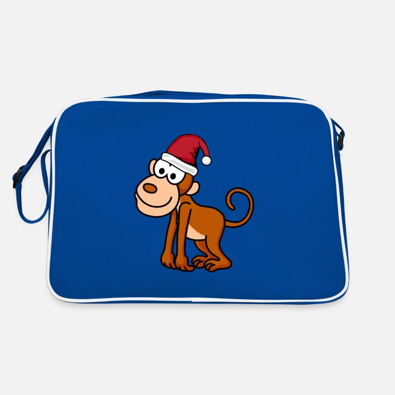 Monkey Comic Christmas Retro Bag