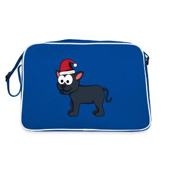 Panther Comic Christmas - Sac Retro - bleu/blanc - Dos