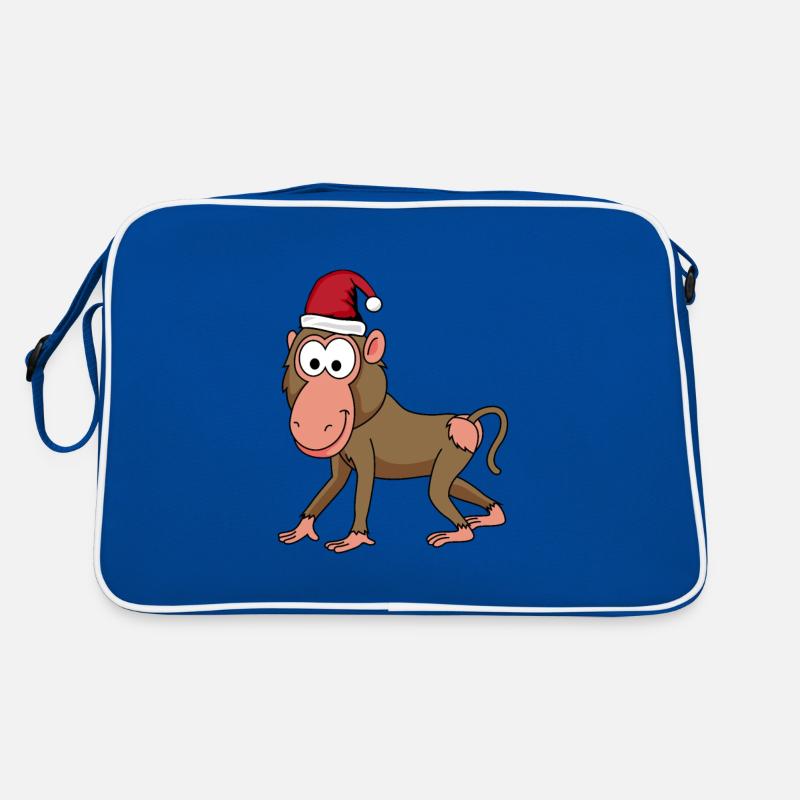 Monkey monkey Christmas Retro Bag