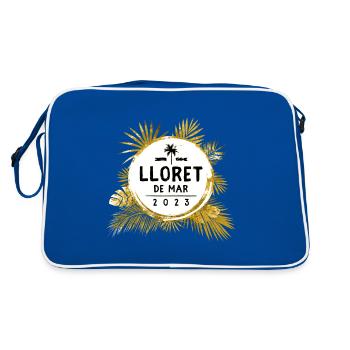 lloret de mar 2023 colorful - Retro Bag - blue/white - Back