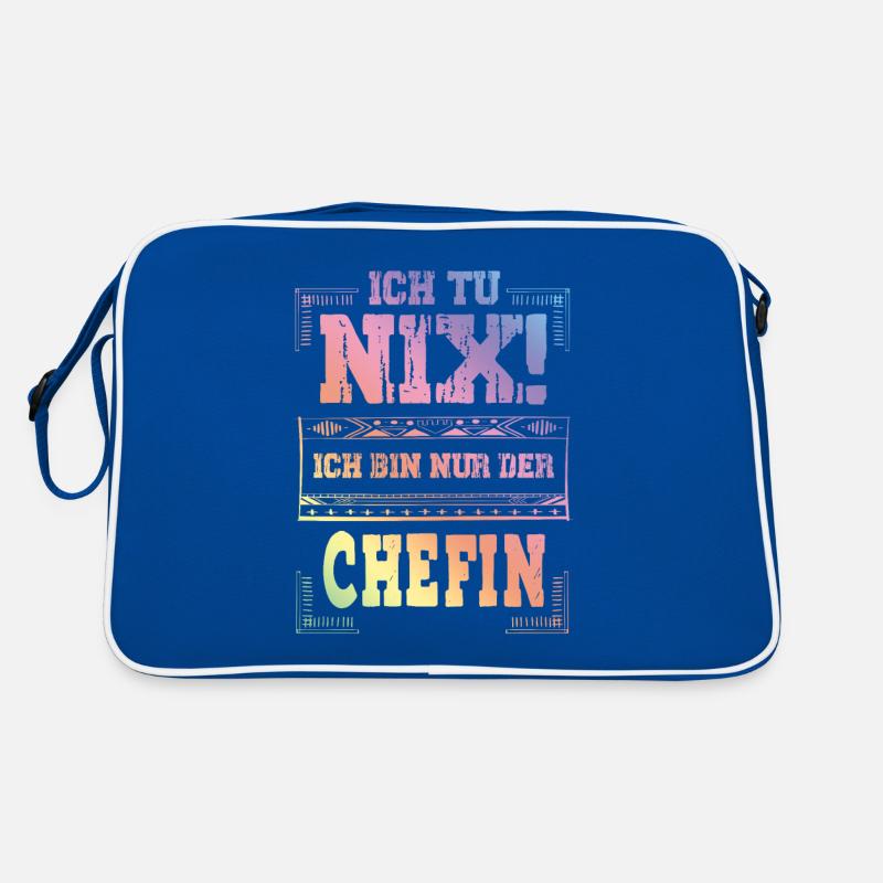 Weltbeste Chefin Retro Tasche