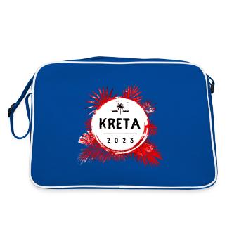 Crète 2023 coloré - Sac Retro - bleu/blanc - Dos