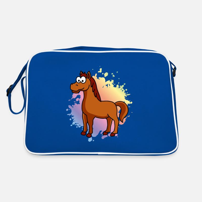 Pferd Comic Tier Retro Tasche