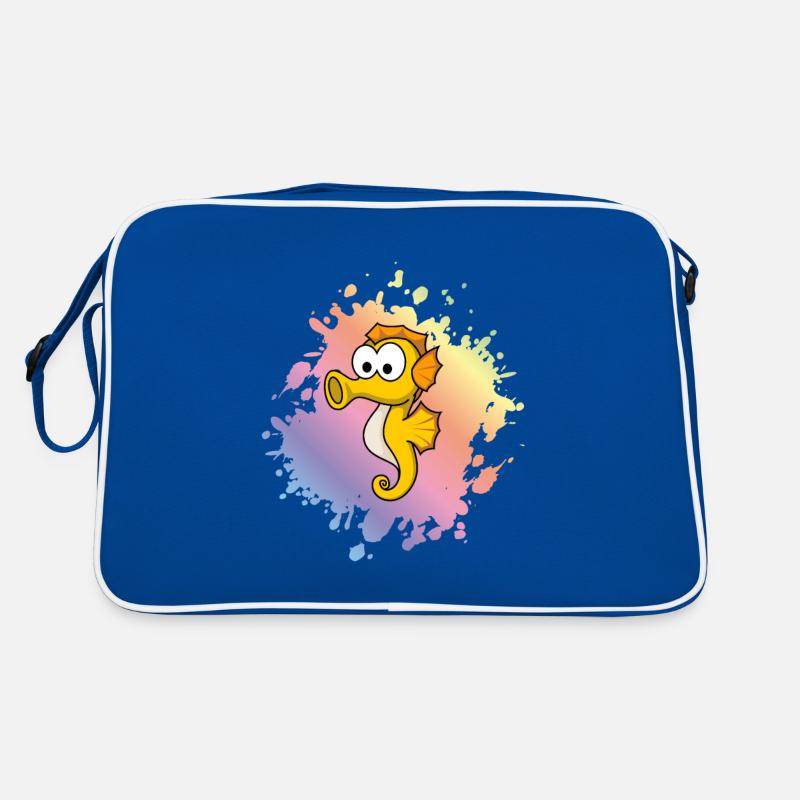 Seepferdchen Comic Tier Retro Tasche