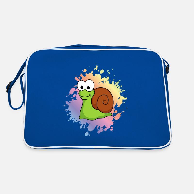 Schnecke Comic Tier Retro Tasche