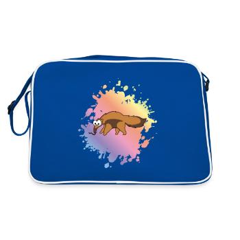 Fourmilier Comic Animal - Sac Retro - bleu/blanc - Dos