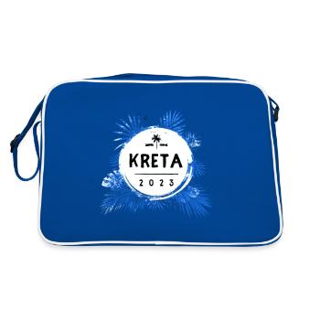Crète 2023 coloré - Sac Retro - bleu/blanc - Dos